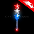 LED Triple Star Wand Red/White/Blue